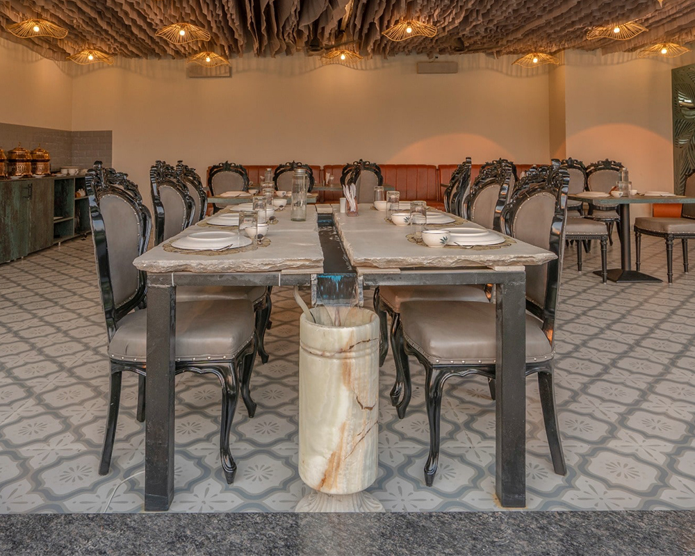 Indoor Dining Area at Luxury Resort in Jim Corbett